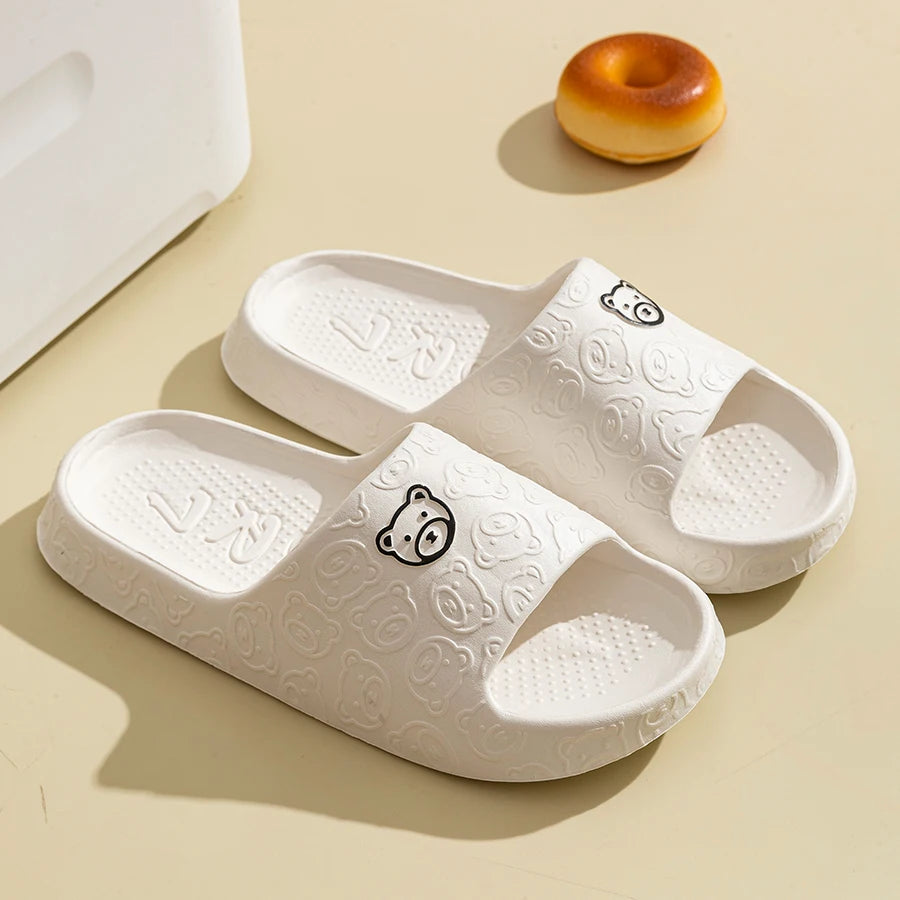 Pixor Women's Slippers Printting Cute Bear Cartoon Sandals