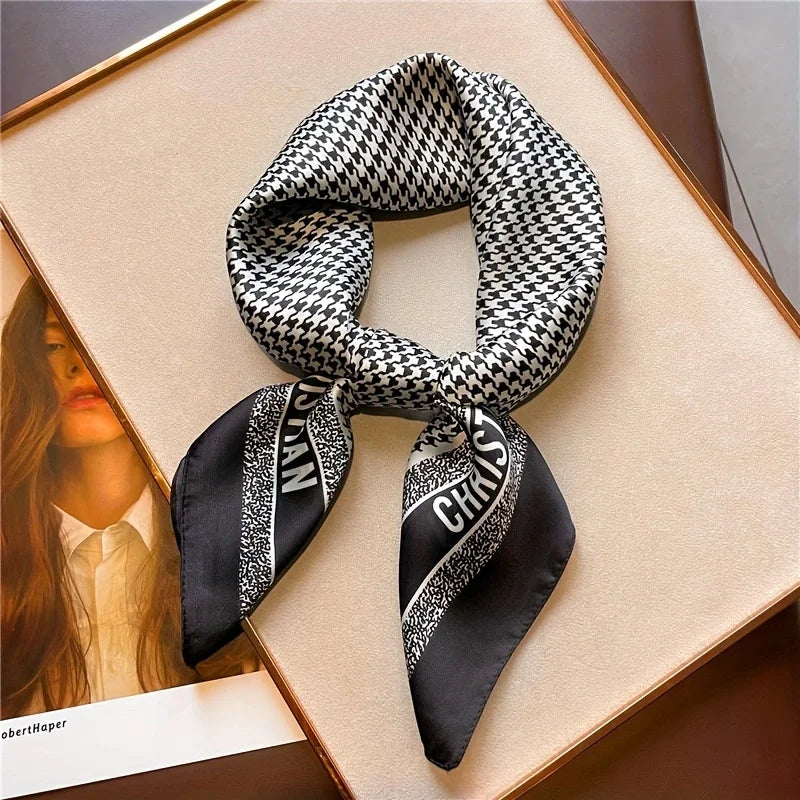 Pixor 68cm Plaid Printed Scarf Women