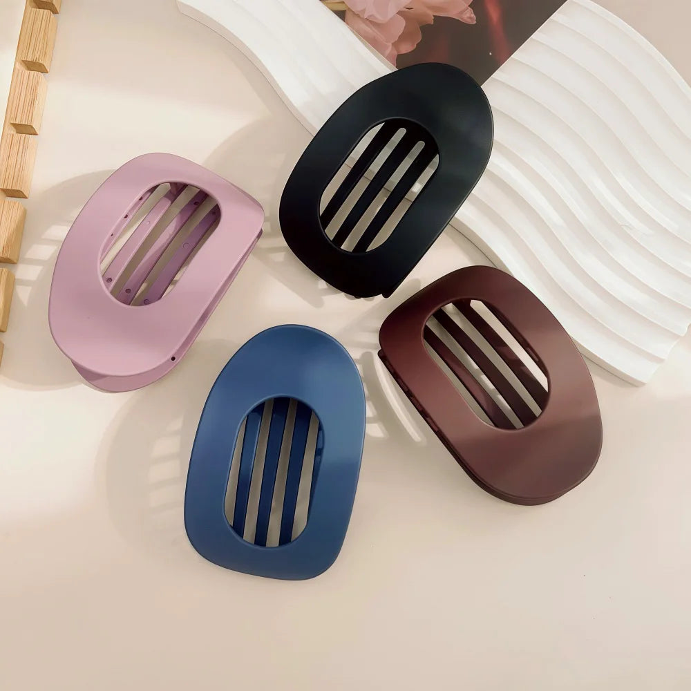 Pixor Fashion Oval Hair Claw Clip for Women New Design Leopard Matte