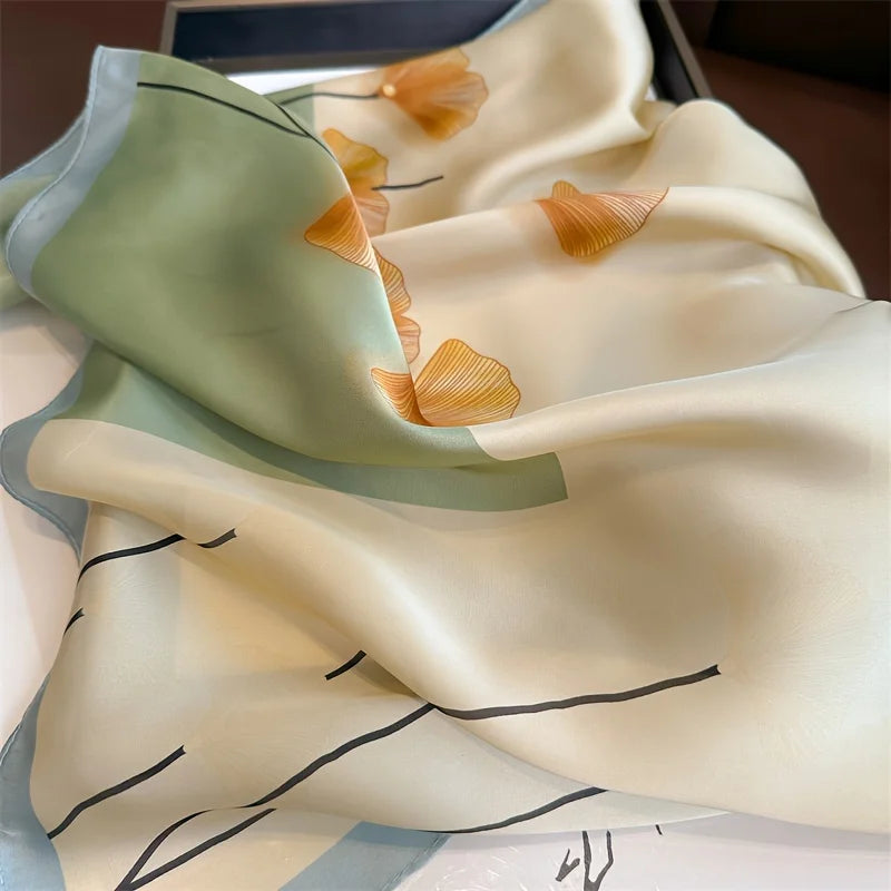 Pixor Luxury Print Spring Neck Tie Shawl