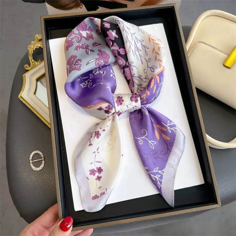Pixor Luxury Print Spring Neck Tie Shawl