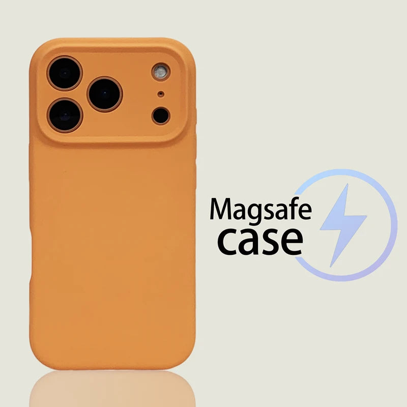 Pixor Original Liquid Silicone MagSafe Armor Case For iPhone 17 17pro max Air 16Pro 16