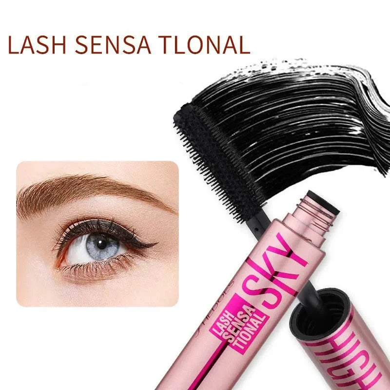 Pixor 4D Mascara Lengthening Waterproof Thick Curling Lasting Eyelash Extension Black Mascara
