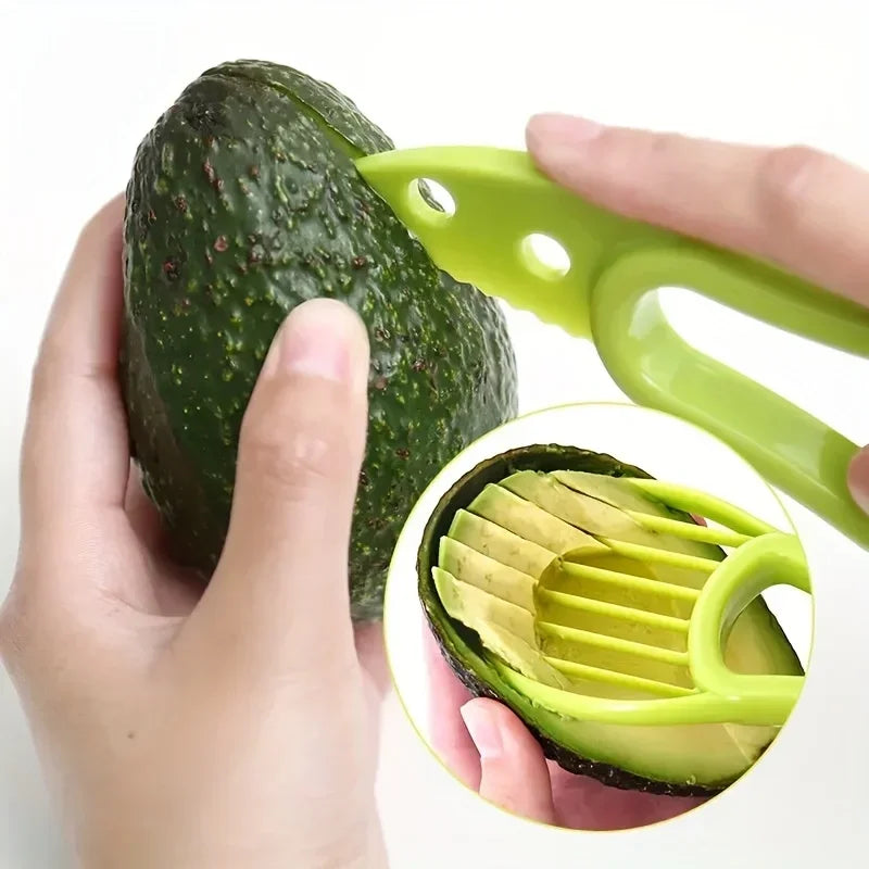 Pixor Multifunctional 3 in 1 Avocado Slicer, Outdoor Home Kitchen Camping Accessories Tools