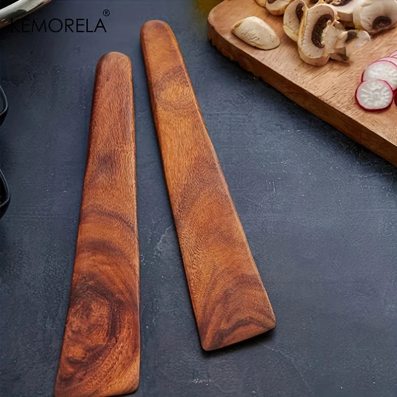 Pixor 1PCS Teak Wood Tableware Spatulas Kitchen Gadgets Triangular Cooking Spatula