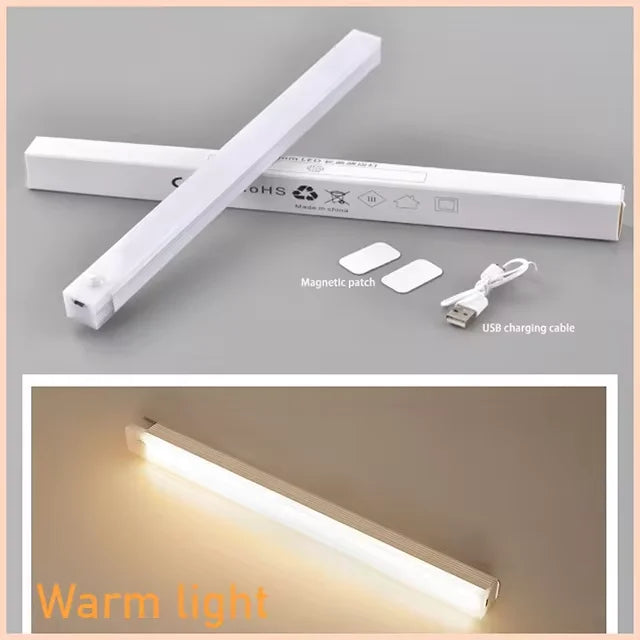 Cabinet Light USB Rechargeable Motion Sensor LED Bar Light Induction Night Light Portable Kitchen