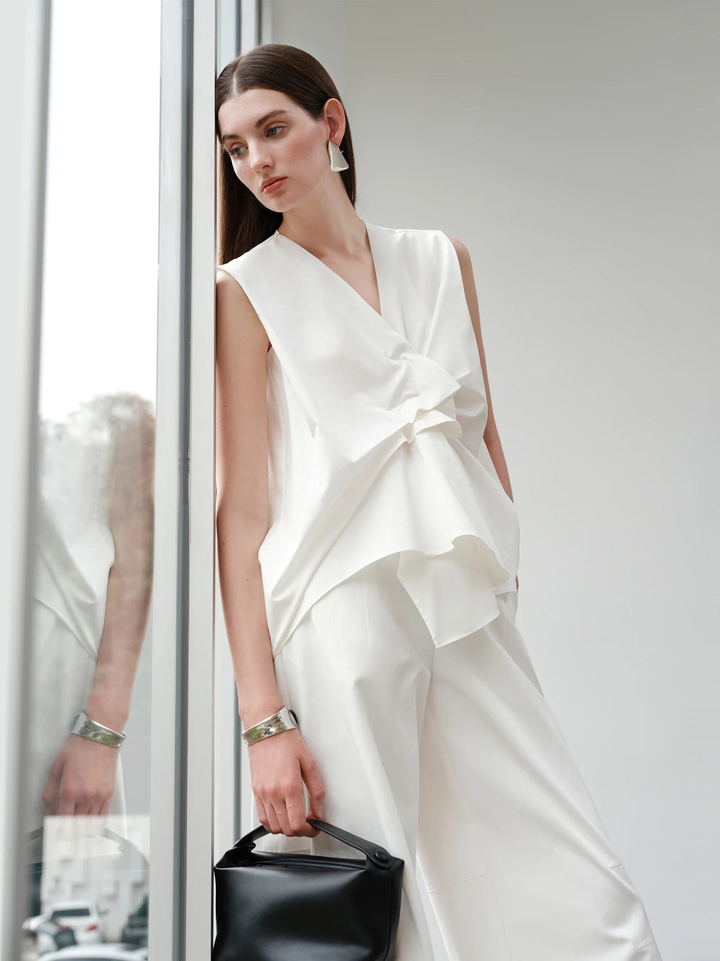 Pixor FSLE【Premium Series】2025 Summer Women's Textured Sleeveless Blouse