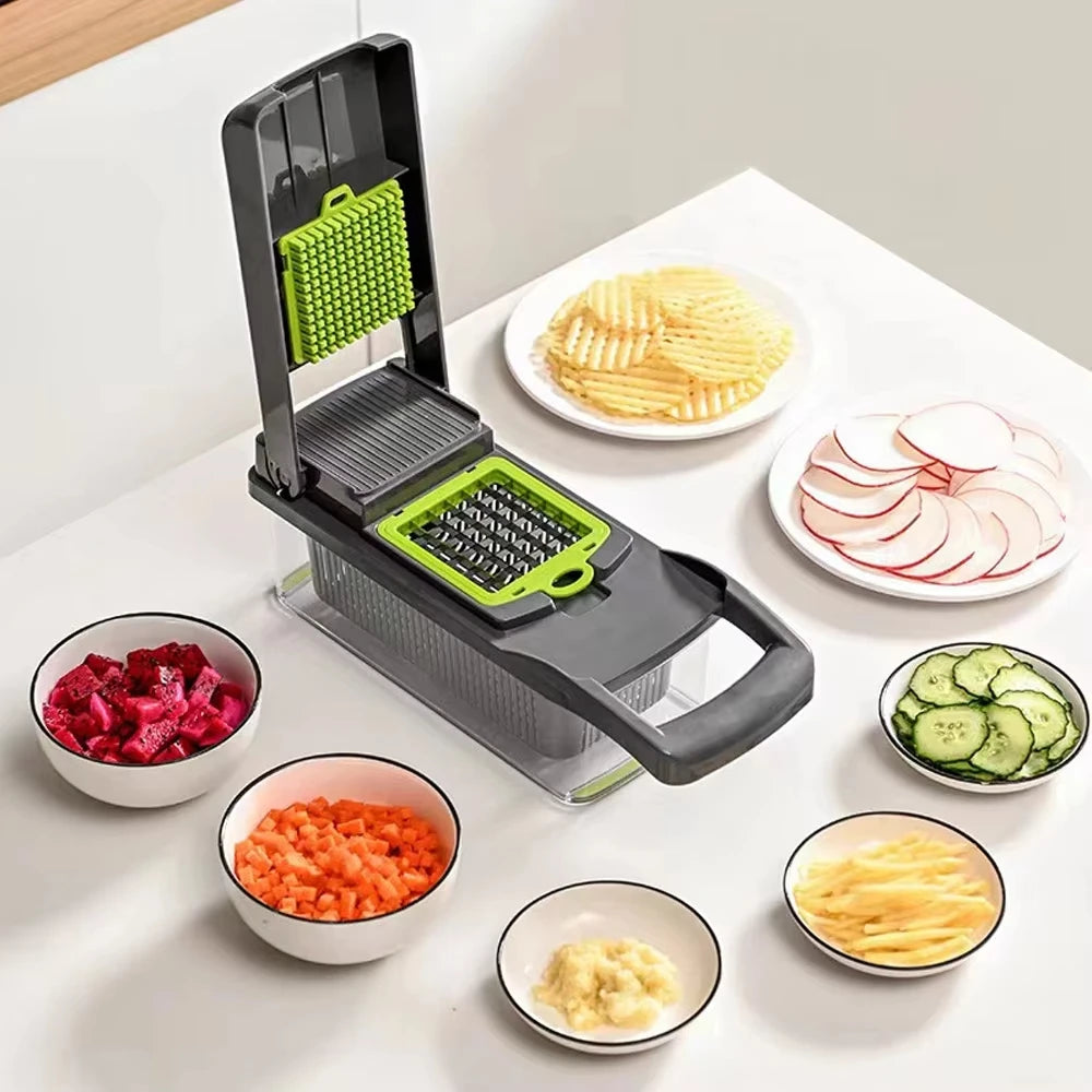 16 in 1 Multifunctional Vegetable Chopper Onion Chopper Handle Food Grate Food Chopper Kitchen tools