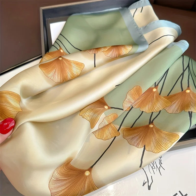 Pixor Luxury Print Spring Neck Tie Shawl