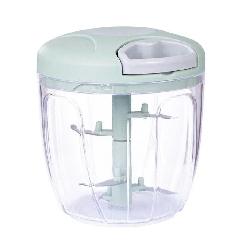 500/900ML Manual Meat Mincer Garlic Chopper Rotate Garlic Press Crusher Vegetable Onion Cutter