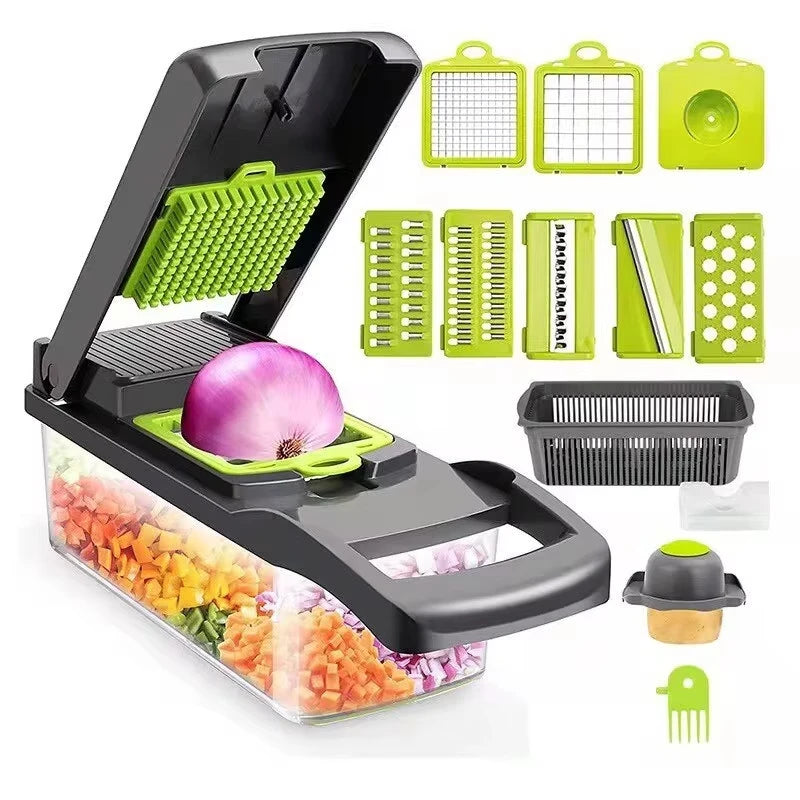 16 in 1 Multifunctional Vegetable Chopper Onion Chopper Handle Food Grate Food Chopper Kitchen tools