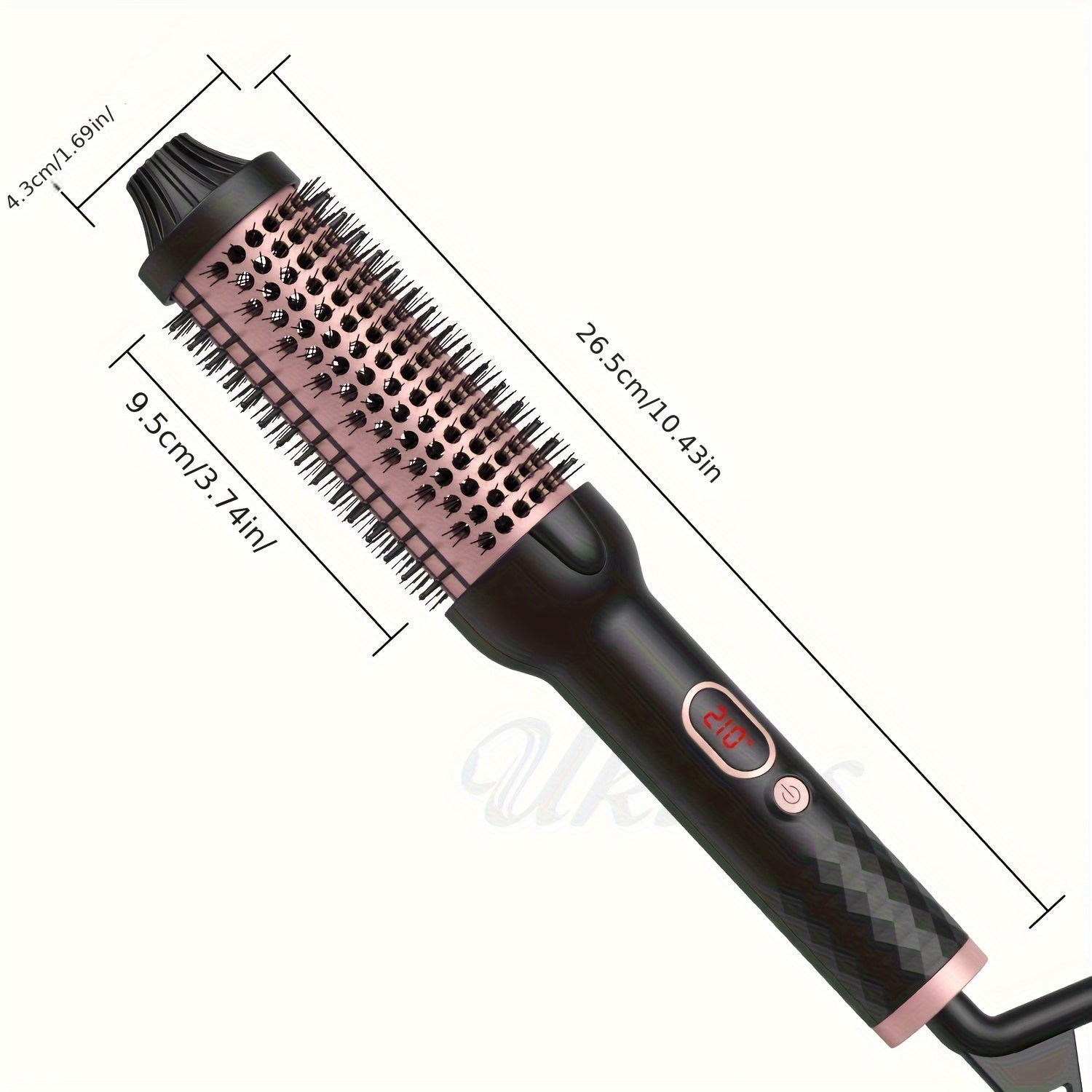 Pixor 3-In-1 Ceramic Hair Curler, Heated Round Brush, All-In-One Thermal Hot Air Brush |Ceramic Brush|