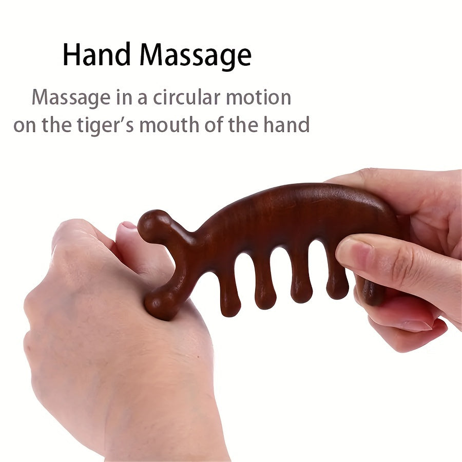 Pixor Wide-Tooth Massage Comb with Dolphin-Shaped Design Hair Care Tool for Relaxation and Relaxation, Massage Comb