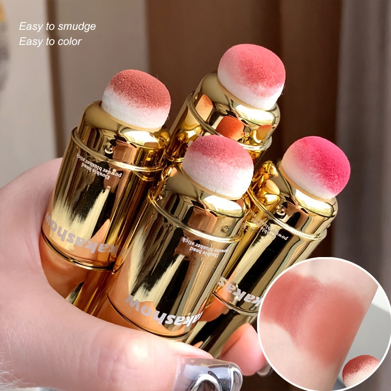 Pixor Waterproof Dual-Ended Blush Stick - Matte Finish, Buildable Coverage for All Skin Tones