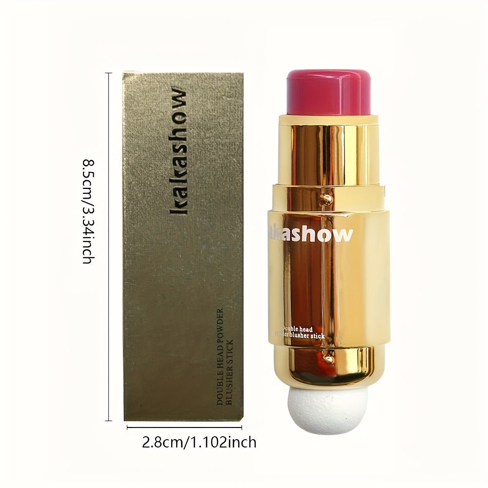 Pixor Waterproof Dual-Ended Blush Stick - Matte Finish, Buildable Coverage for All Skin Tones