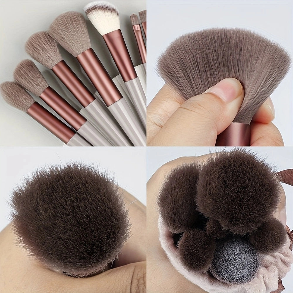 Pixor 33pcs Makeup Brush Set with Soft Nylon Bristles, Beauty Blenders, Puffs & More